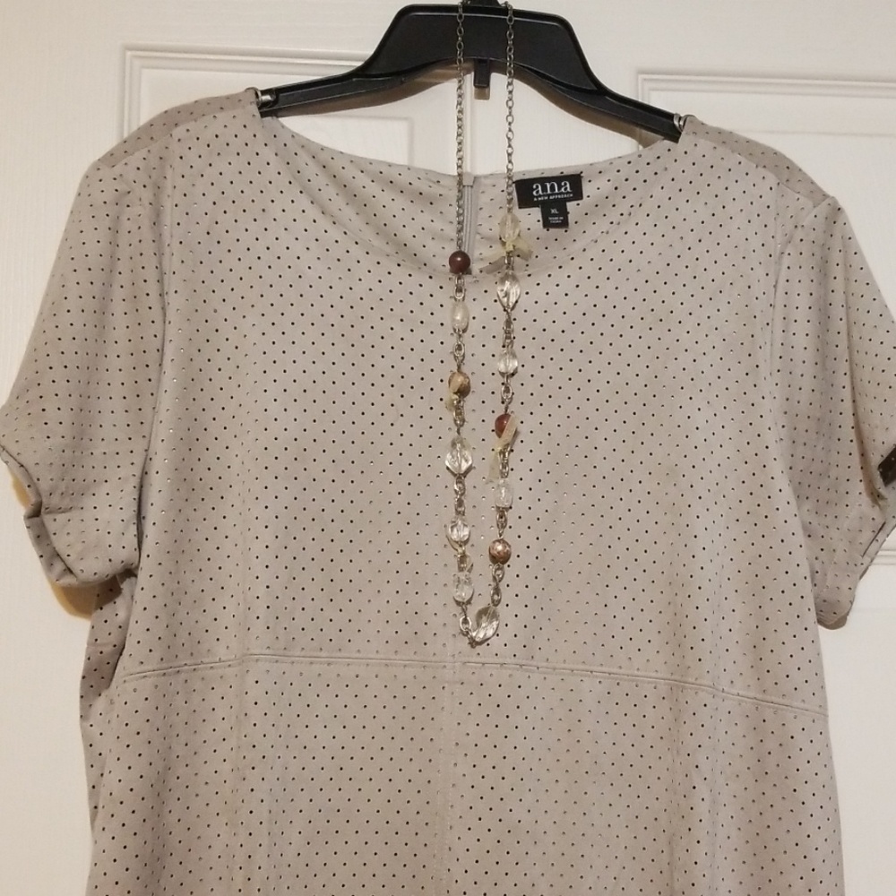A.N.A size XL dress with crystal necklace